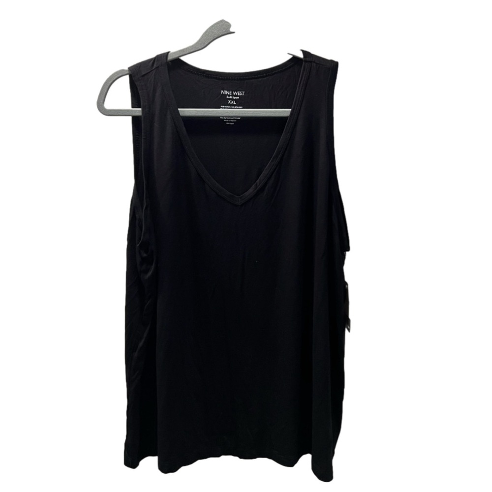 NWT Nine West|Black Tank Top|Size XXL - Picture 1 of 7